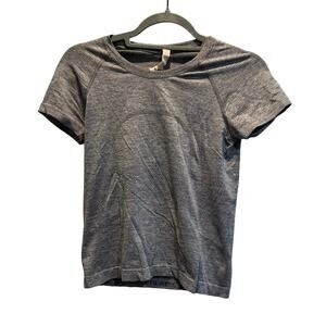 Lululemon Swiftly Tech Short Sleeve Shirt Light Gray Race Length Size 6